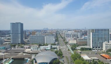 View of Nagoya from the nagoya port observatory deck