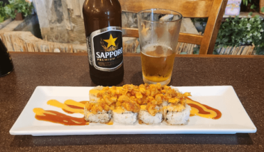 Sushi after a morning shift