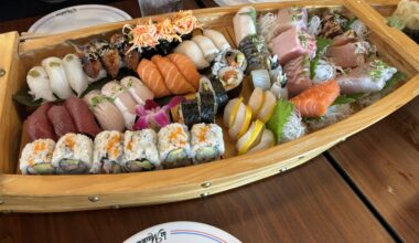 Sushi boat for birthday