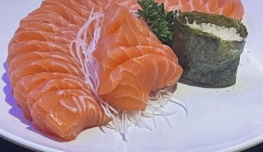 Salmon sashimi