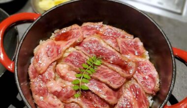 焼肉いのうえ in Ginza，6 types of ways to eat Wagyu beef rice.