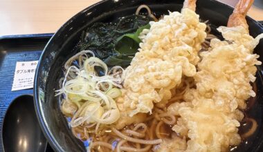 First soba meal upon arrival, near Shinjuku-sanchome station