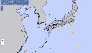 50 cm tsunami reaches island south of Tokyo after M5.9 quake