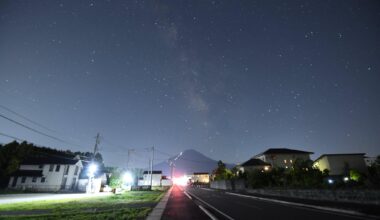 Milky Way over Fuji