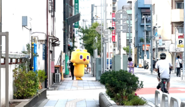 "Koto" character mascot? Along the streets of Sumida City