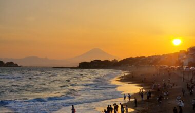 A picture of Shichirigahama Beach I took last year