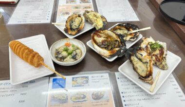 Oysters on Miyajima Island