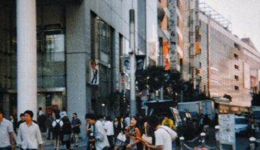 Tokyo 20 years ago, taken with a disposable camera in September 2004