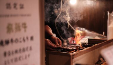 Roadside Hida beef in Takayama