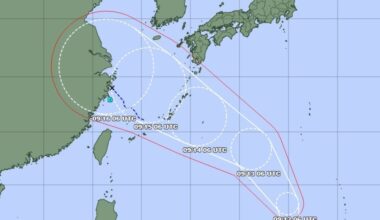 Typhoon Bebinca may approach southern Japan over weekend