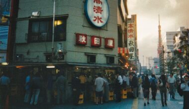 Some more of Tokyo 20 years ago, taken with a disposable camera in September 2004