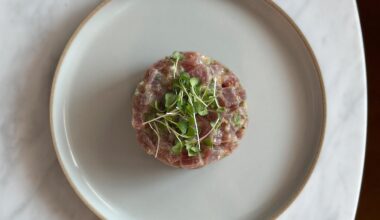 Homemade tuna tartare