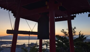 Mangan-ji in Kure at sunset