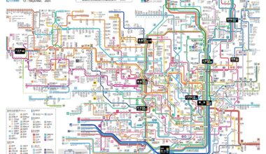 Tokyo train map, 2024 version