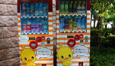 Drink vending machine at the Cupnoodles Museum