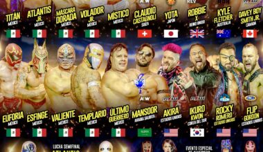 Tomorrow night, Rocky Romero and Yota Tsuji will compete in CMLL's Grand Prix as part of Team World!