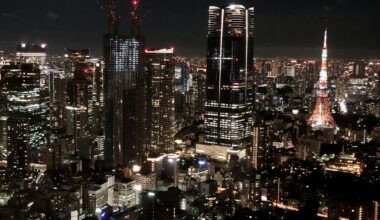 Tokyo skyline at night