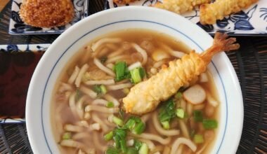 Udon and Shrimp Tempura