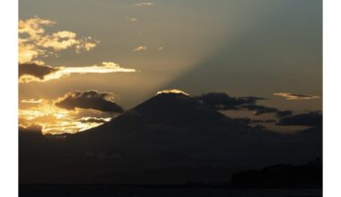 Mt Fuji at dusk