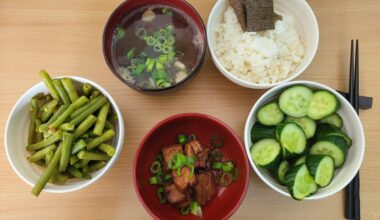 Homemade kakuni (pork belly)