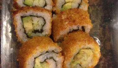 Fried california roll