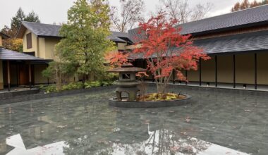 Kyoto in fall. Roku hotel grounds