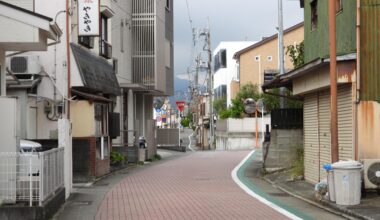 Road inside of Matsuda Japan