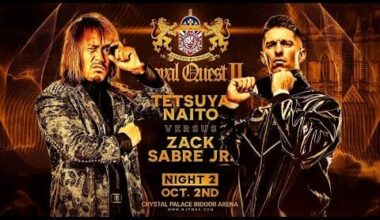 Tetsuya Naito vs Zack Sabre Jr.: New Japan Pro Wrestling - NJPW Royal Quest II, October 2, 2022