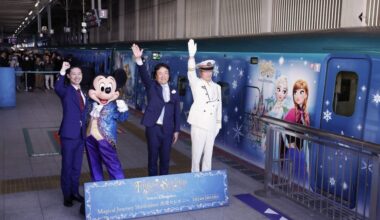 Disney-themed bullet train starts magical journey in Japan