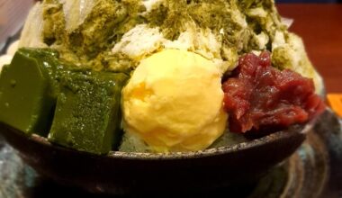 Uji Kintoki, Shaved Ice made with Uji Tea