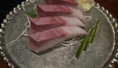 Hamachi, one of the best sashimi I have ever had!