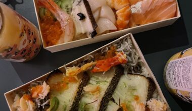 Sashimi Bento and Miso Cod Bento