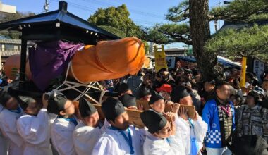 Omihachiman Sagicho Fire Festival, or Tagata Jinja Shrine's Honen Festival