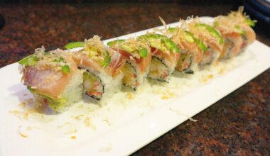 Albacore Tataki roll