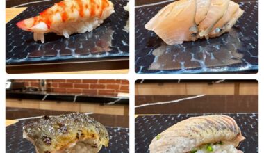 A few pieces from my favorite omakase place in Dallas, Tatsu