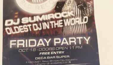 Surprise party for the oldest DJ in the world! Free entry, this Friday, 10/18, from 11pm