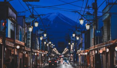 Mt Fuji in Blue Hour