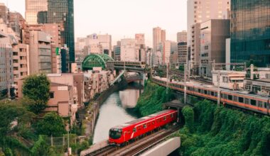 Three Trains at Ochanomizu Station