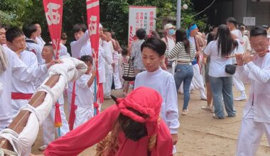 Drum festival at Kanda Shrine, Agachuo