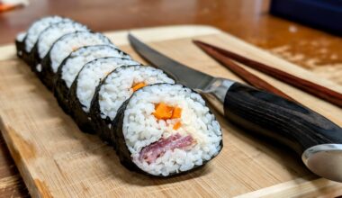 First try at making sushi! Not perfect but I'm proud of it!