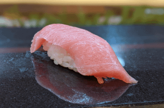 A beautiful piece of otoro sushi