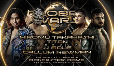 LIJ's Hiromu Takahashi & Titan vs. UE's Callum Newman and JJ Gale announced for RevPro Global Wars UK